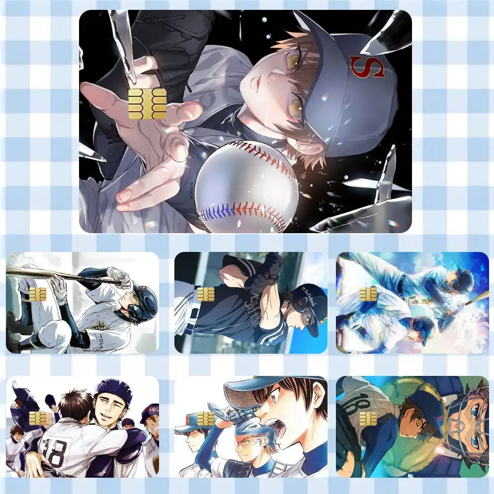 Ace of Diamond Miyuki  Sticker Film Tape Skin for Credit Card Debit Card Cartoon Waterproof Stickers