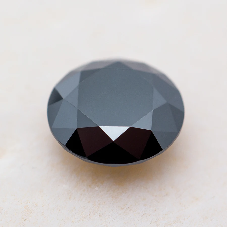 Never Fade Black Moissanite Stone with Certificate 0.1-5.0ct Certified Moissanite Lab Diamonds Pass Diamond Tester with GRA