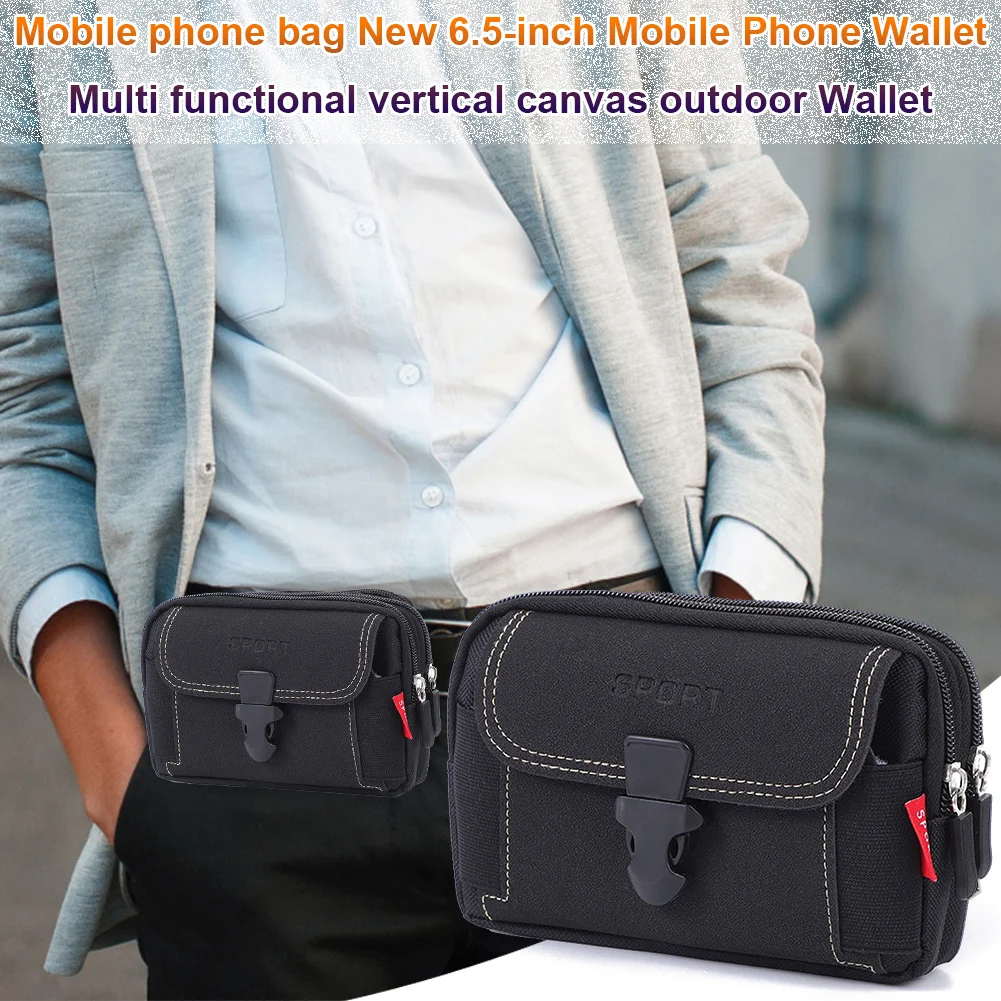 Man Belt Pouch Mobile Phone Bag for Men Phone Holster Bag Molle Waist Bag Pack Small Tactical Duty Belt Backpack Card Holder