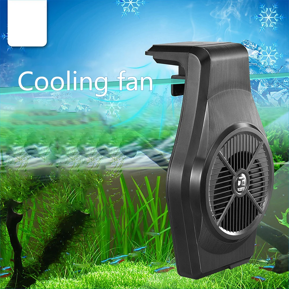 Mini USB Fish Tank Fan Cooling and Heat Dissipation Cooling Fish Tanks Shrimp Tank Grass Tank Powerful Fan with Speed Regulation