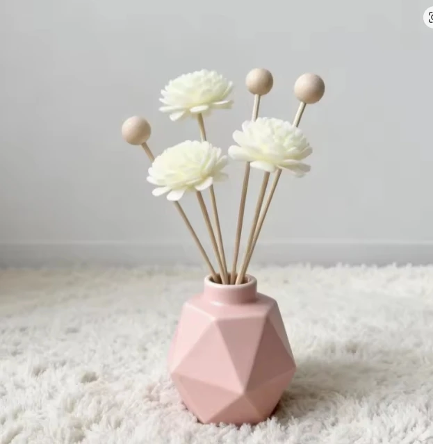 6PCS Artificial Flower Rattan Reed Fragrance Aroma Diffuser Refill Stick DIY Floral