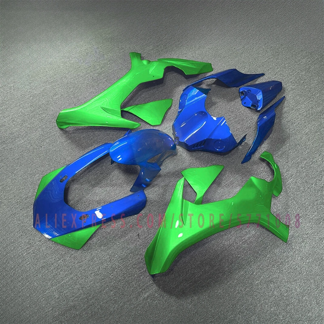 Moto Cross Fairng Kit YZFR1 2015-2019 Blue Green Injection Molded Motorcycle Fairings for YAMAHA YZF R1 15-19