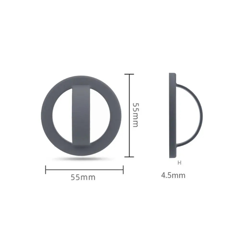For Magsafe Magnetic Phone Back Grip Metal Plate Ring Strong Adsorption Finger Ring Holder Liquid Silicone Creative Phone Mount