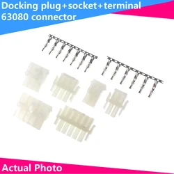 2Sets 63080 2/3/4/5/6/9/12/15 Pin 6.3Mm Pitch Elektrische Stekker Connectorsets