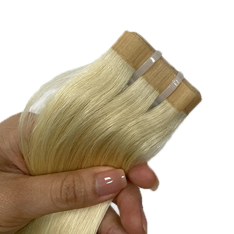 Rechte PU Inslag Hair Extensions Onzichtbare PU Huid Inslag Ruw Maagdelijk Haar 14 "-28" Injecteren Haar Volledig Einde 100G Eén Donor Inslag