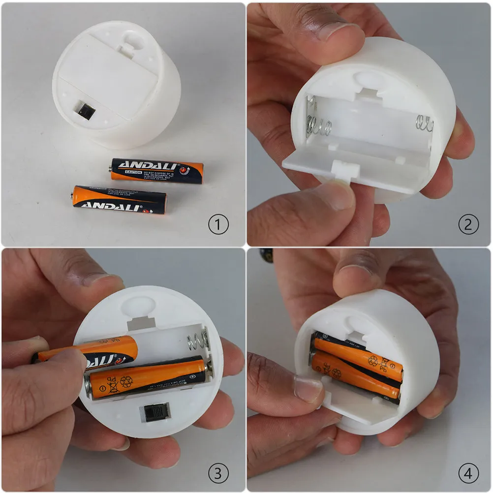 6Pcs Remote Control LED Electronic Smokeless Colorful Romantic Light Warm White for Home Restaurant Party Decoration