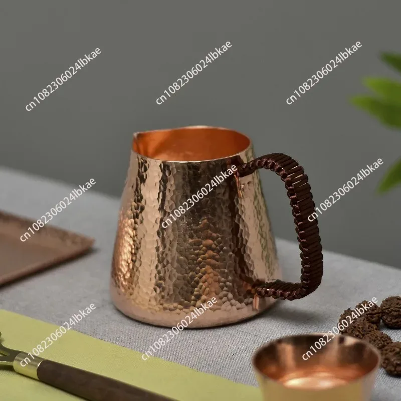 Handgeschmiedete, verdickte Teetasse aus reinem Kupfer, Teedispenser, praktische Teeset-Verzierungen