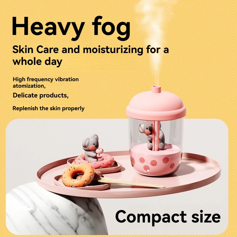 Увлажнитель воздуха для дома, большая емкость, объем тумана, маленький портативный оптовый настольный USB-увлажнитель с милым домашним животным, коала, мини-увлажнитель