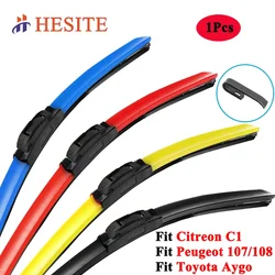 HESITE Colorful Wiper Blade For Citroen C1 Peugeot 107 108 Toyota Aygo 2005 2008 2010 2012 2014 2015 2017 2018 2019 2020 2022