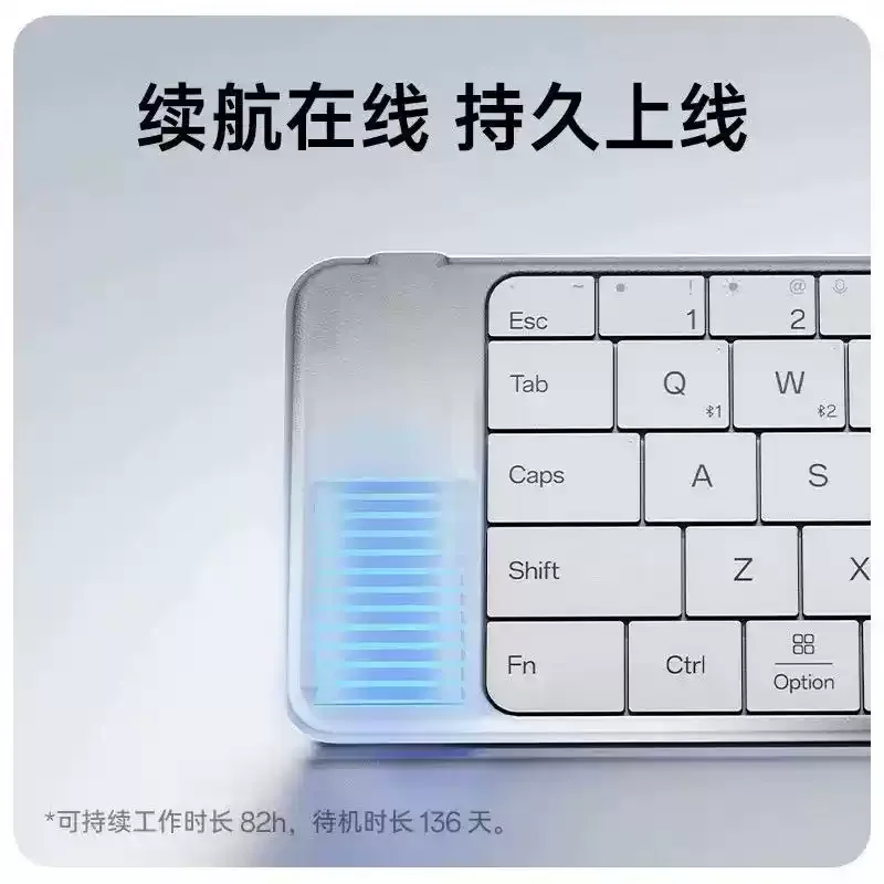 Suitable for smart folding keyboard Bluetooth connection Folding keyboard for general purpose mobile phones and tablets