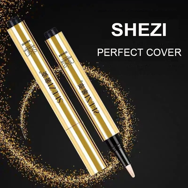 Shezi-Fond de teint liquide anti-cernes pour le visage, stylo anti-cernes pour les yeux foncés, soins de la peau parfaits pour l'acné, maquillage, cosmétiques de beauté, 3.5g