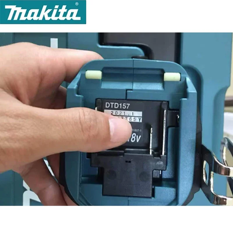 MAKITA 18V Cordless Impact Driver DTD157 Brushless Motor Electric Drill Screwdriver Household Multifunction Power Tools DTD157Z