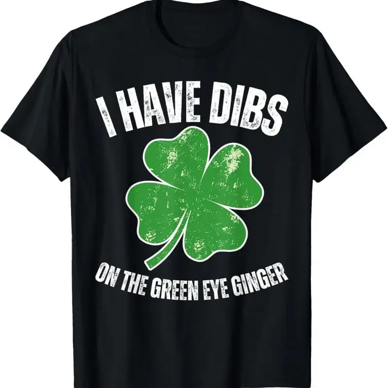 Dibs On The Green Eye Ginger Funny St Patricks Day Couple T Shirt