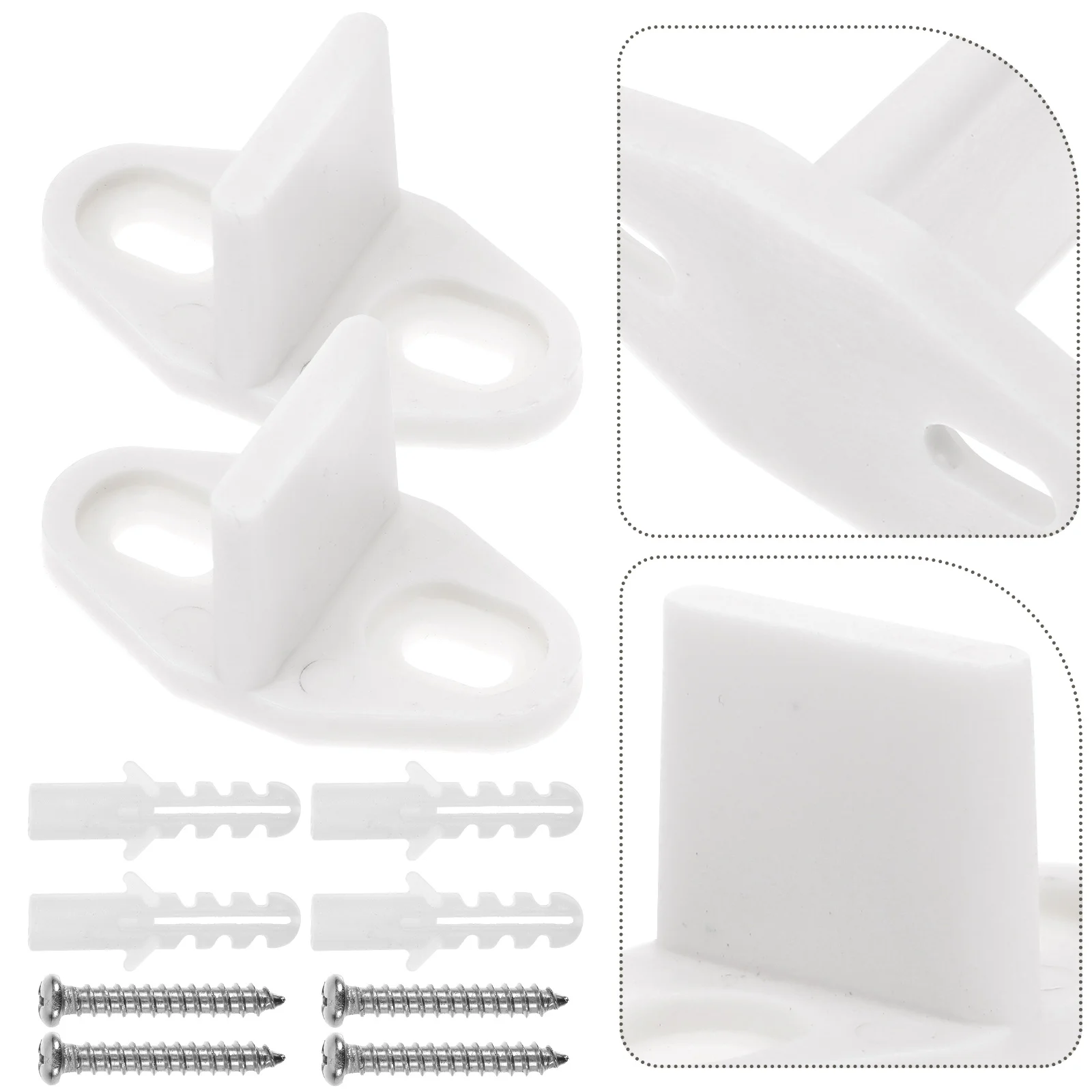 2 ชิ้น Barn ประตูบานพับบานพับ Doorstop Stoppers คู่มือพื้นโลหะคาร์บอนสําหรับคําแนะนําด้านล่าง