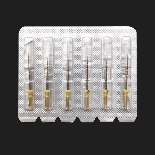Limas de onda Dental Gold One, archivos reciprocantes primarios pequeños, medianos y grandes, Odontología endodóntica, 6 unids/lote por paquete
