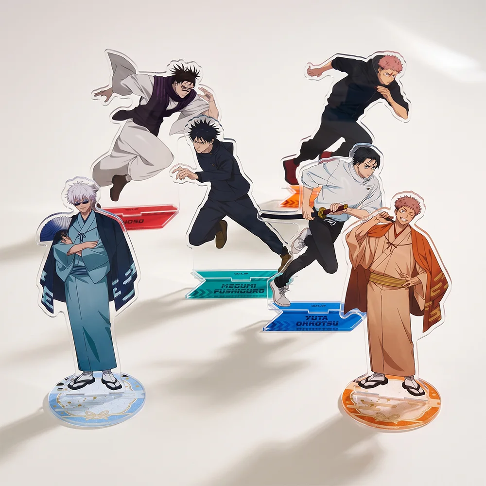 Anime Jujutsu Kaisen Yuji Itadori Megumi Fushiguro Choso 15CM Acrylic Stand Keychain Room Decoration Desk Decor Collect Gifts