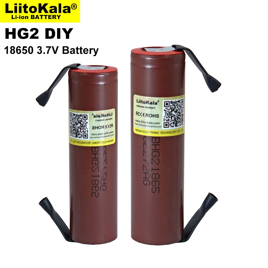 Itokala-batería HG2 18650 de 3000mAh, pila 18650HG2 de descarga de 3,6 V, 20A, para baterías hg2 + níquel para manualidades, nueva