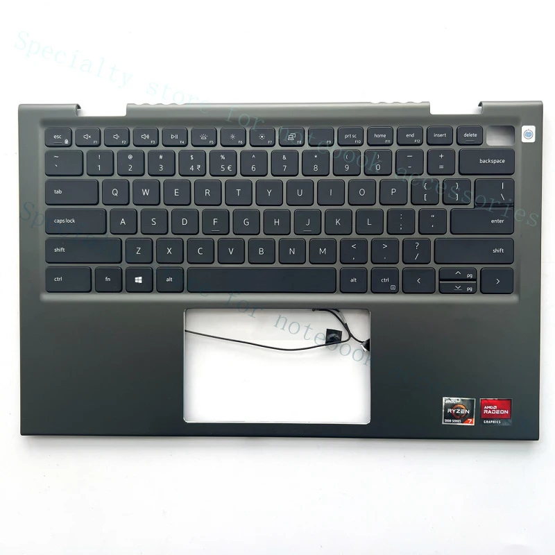 

Новая зеленая клавиатура с подставкой для рук (пальмрест) A+ для Dell Inspiron 14 5410 7415 2-в-1, 0VJ2PX VJ2PX
