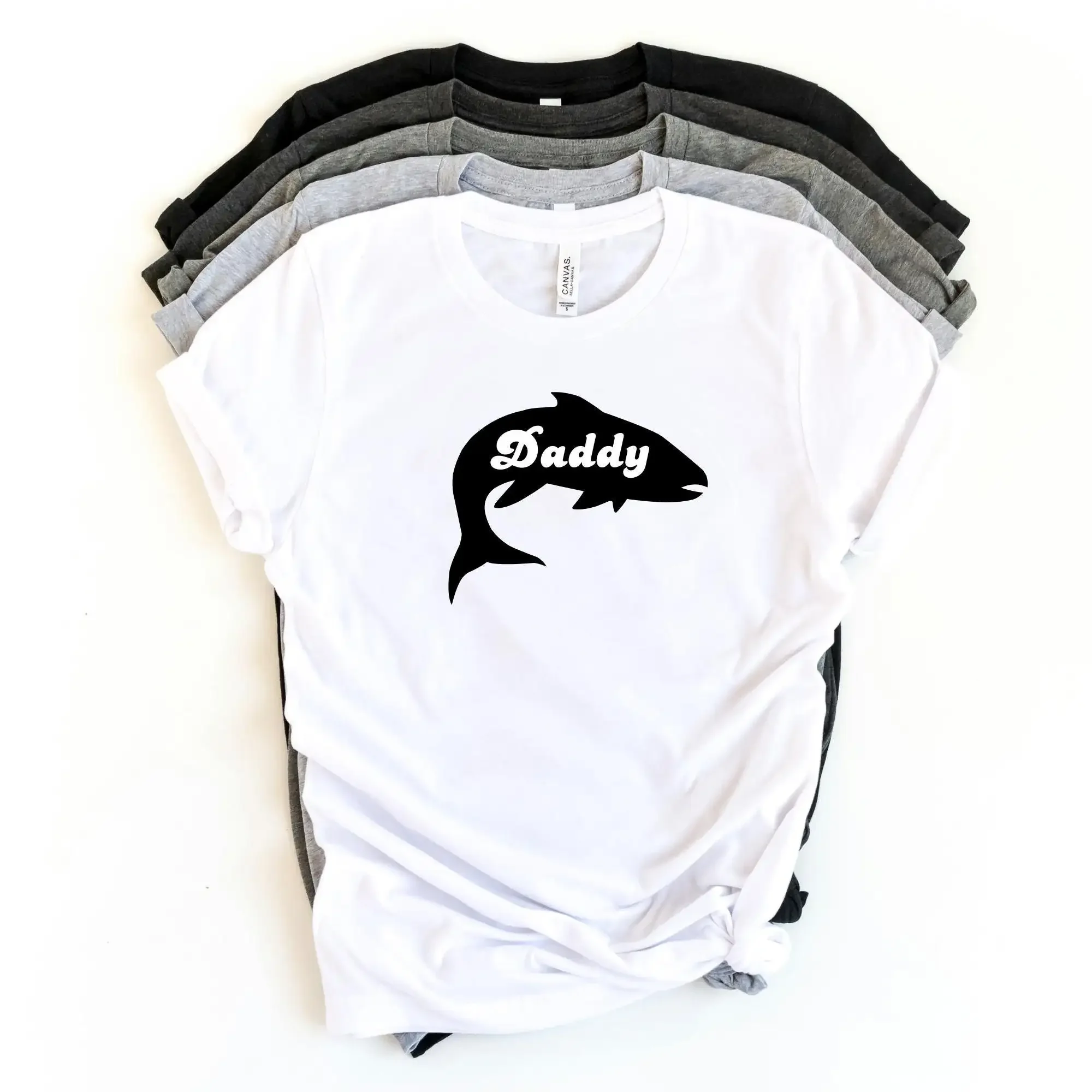 Fishing Dad Fish T-Shirt Daddy Fisherman für Männer, lustig