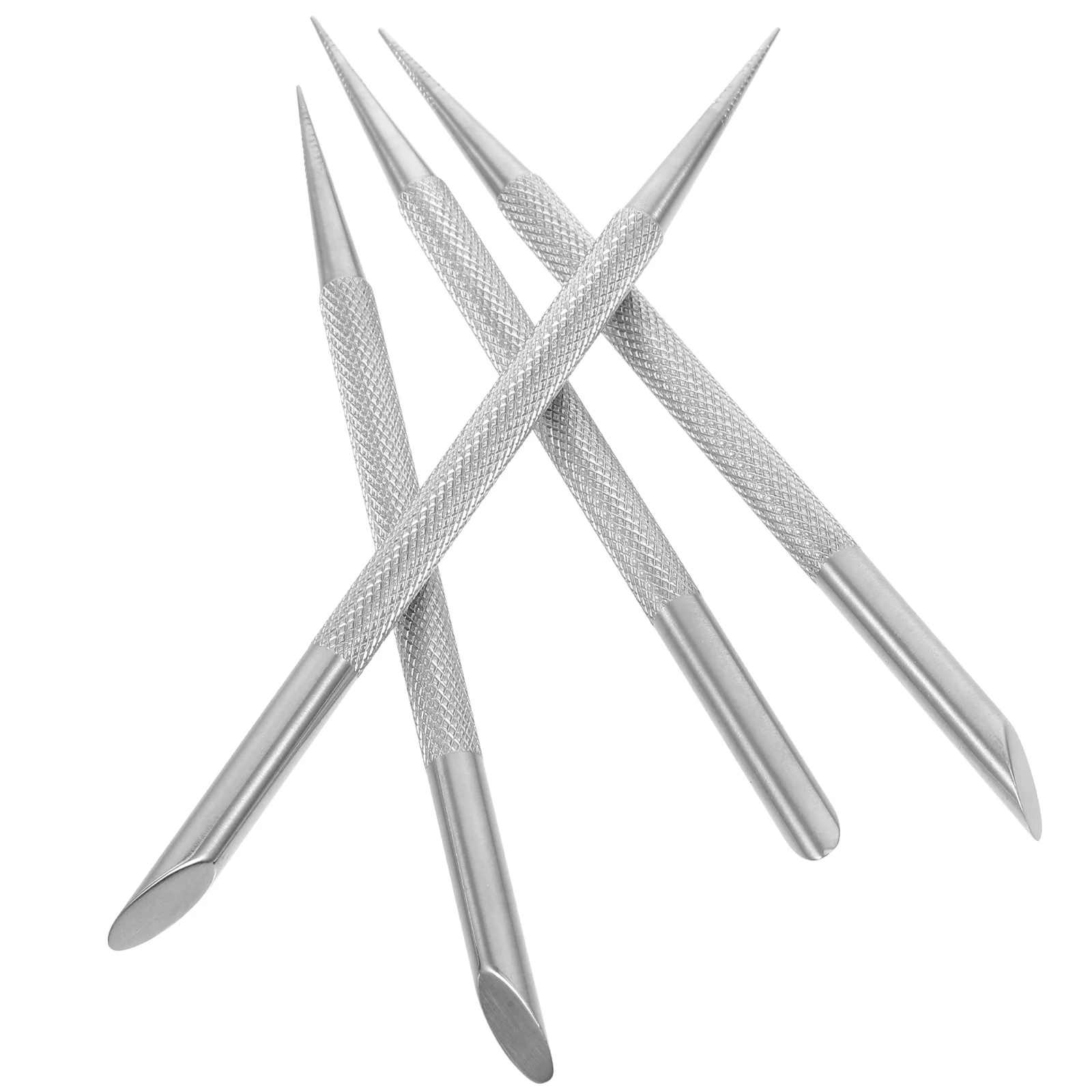 

4pcs Stainless Steel Cuticle Nail Grooming Tools Trimmer Cleaning Remover Manicure Dead Skin Care Scraper Pedicure