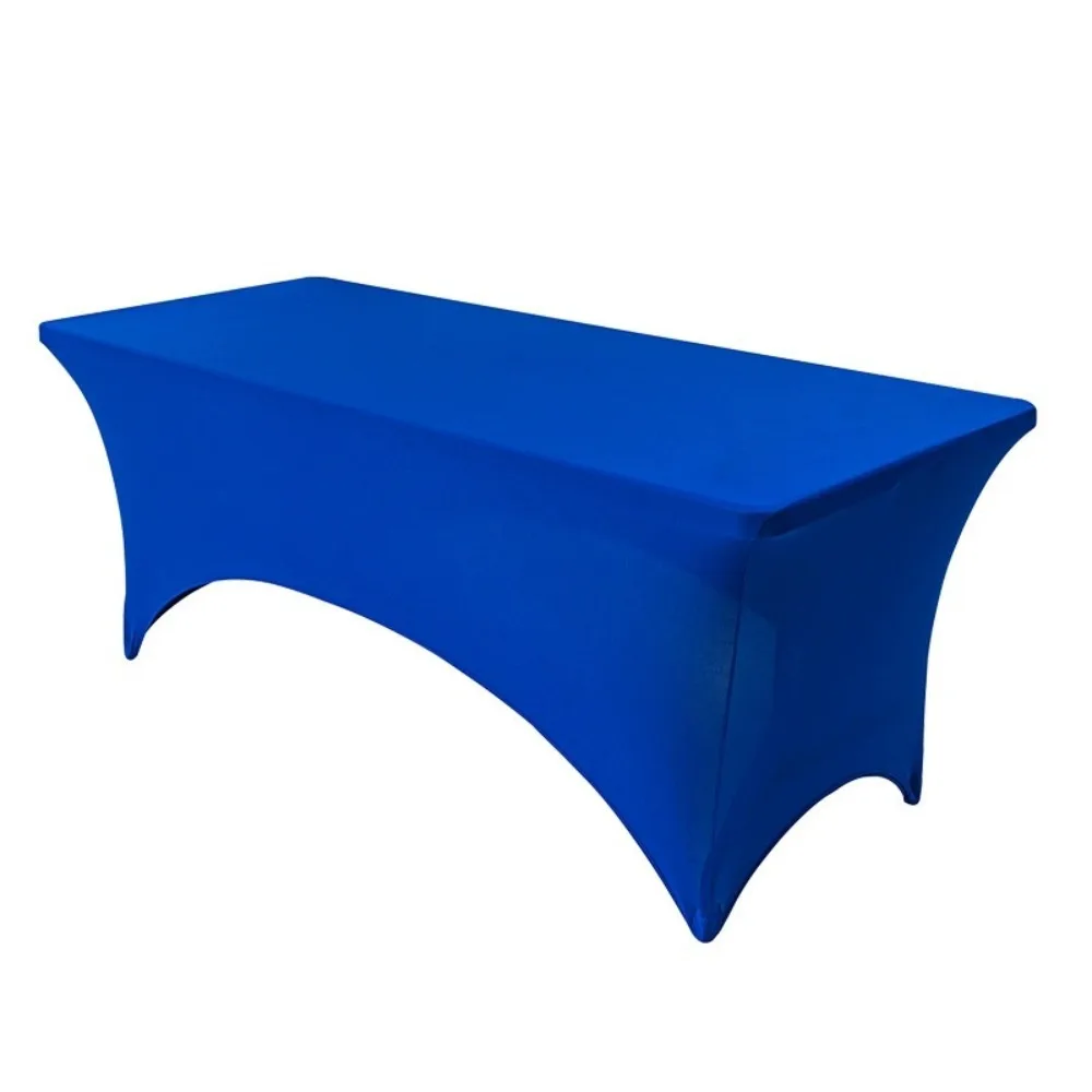 6FT/4FT Table Cover Rectangular Tight Fitted Spandex Tablecloth Stretch Elastic Cocktail Table Decoration Wedding Event