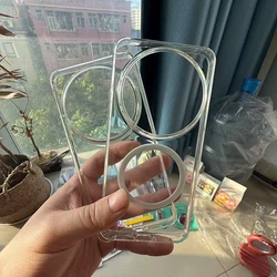For Magesafe Case Xiaomi 15 Ultra Transparent Ice Crystal Armor Phone Case Anti drop and anti shock cell phone back cover Cases