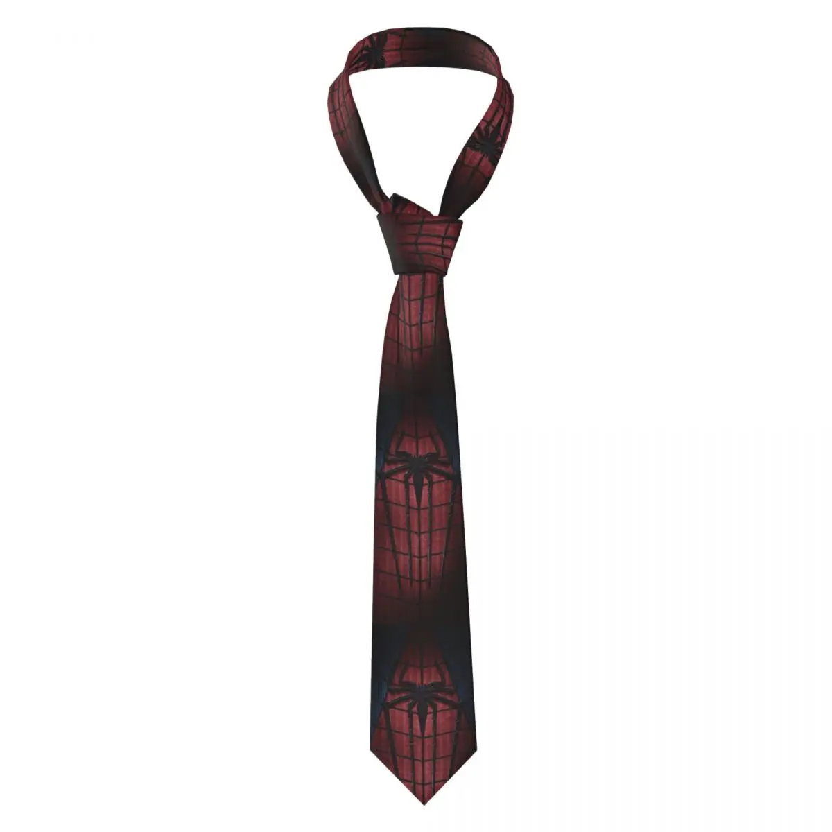 Custom Spider Man Web Neck Ties Men Printed Necktie Four Seasons Fashion Tie Necktie For Father's Day