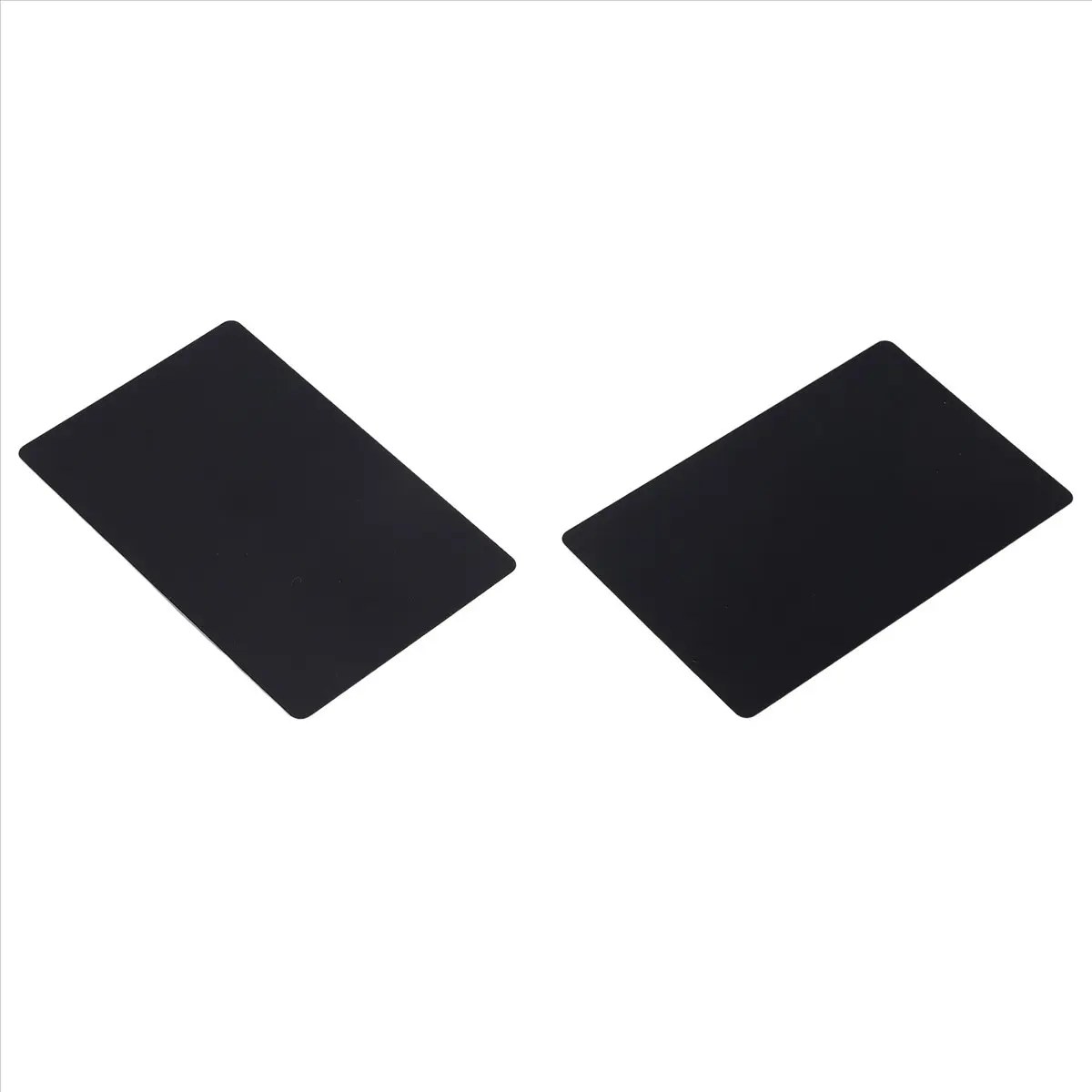 BHBL 100 Pcs Metal Engraving Blanks Aluminum Sheet Laser Engraving Business Card Engraving DIY Gift Cards, Matte Black