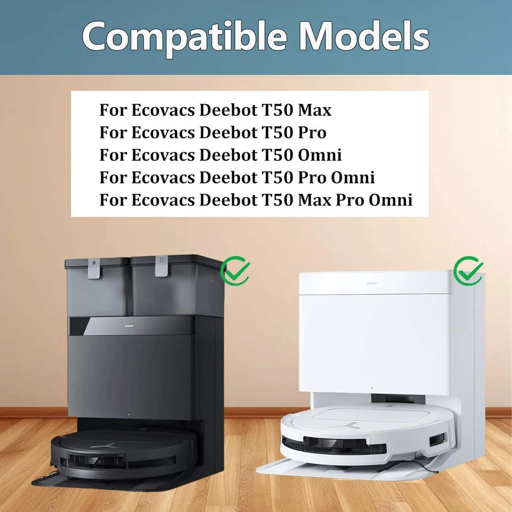 ¡Promoción! Kits de accesorios para Ecovacs Deebot T50 Max /T50 Pro /T50 Omni /T50 Pro Omni piezas de aspiradora, almohadillas de fregona, bolsas de polvo