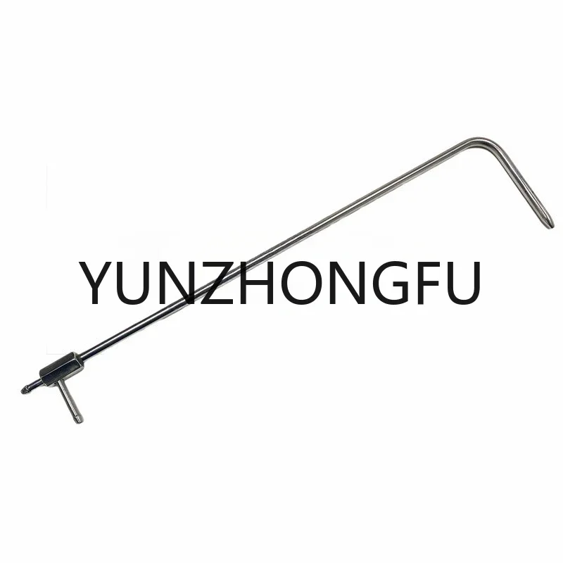 L-shaped pitot tube length 350mm 500mm 1000mm connected to digital pressure gauge to measure flow rate