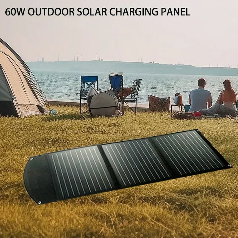 New 60W-120W Foldable Solar Panels 18V Portable Solar Charging Panel for Outdoor Tourism Camping Power Bank Power station