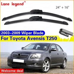 Wiper Front Wiper Blades For Toyota Avensis T250 2003 - 2009 Windshield Windscreen Clean Window Rain Brushes 24