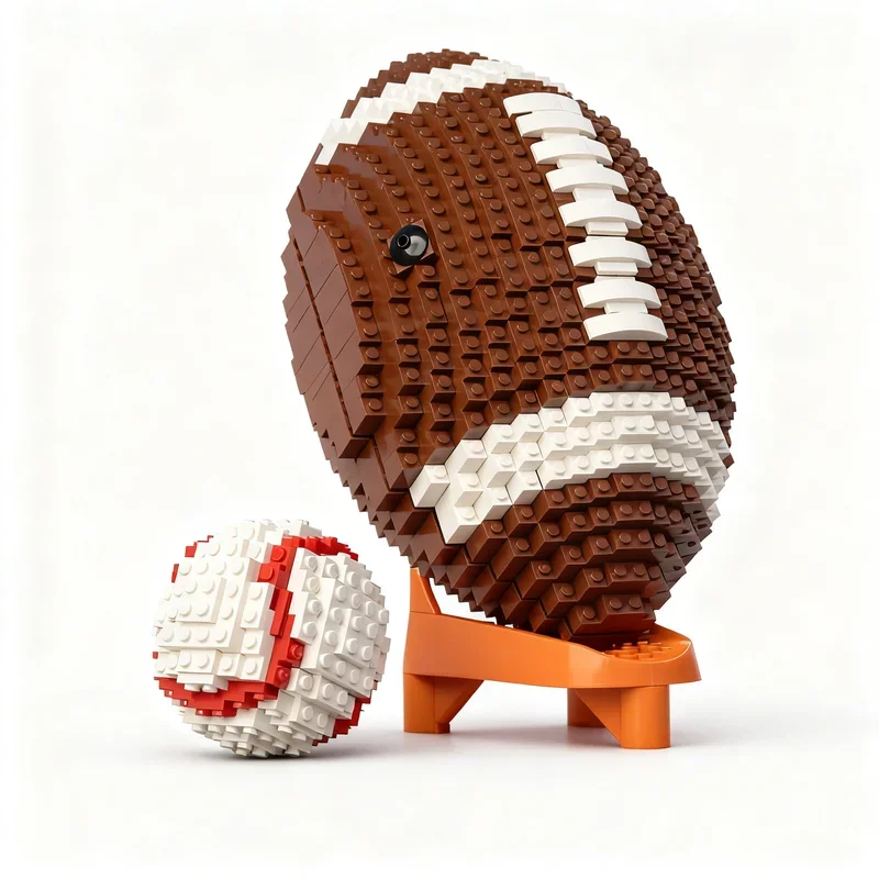 190PCS MOC Collectible Display Baseball Model DIY Creative Ideas Toy Assembly Puzzle Birthday Gift Bricks Holiday Gifts