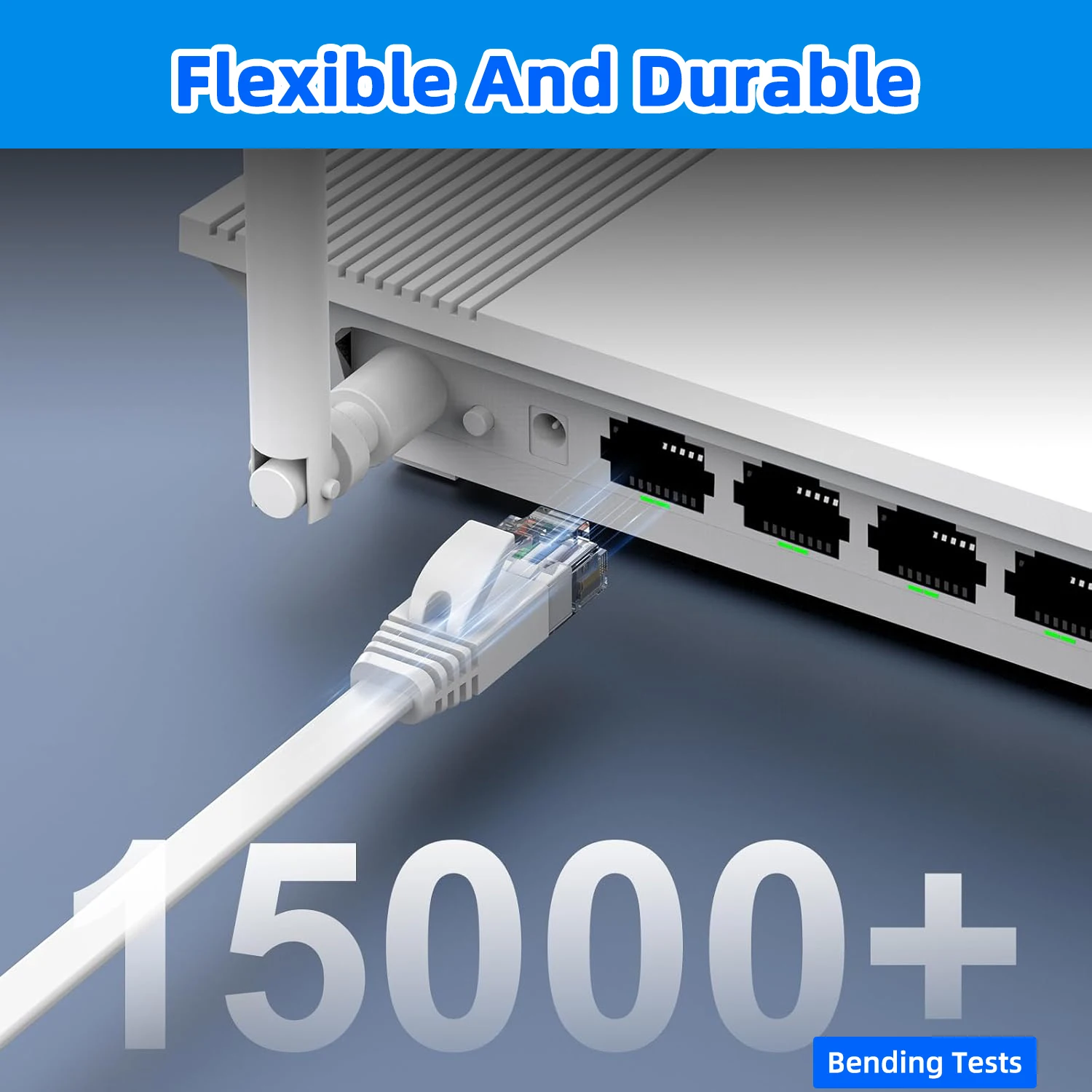 0.1M 0.2M 0.3M 0.5M 50M Cat6 Short Ethernet Cable Flat RJ45 Computer Internet LAN Network Ethernet Patch Cable