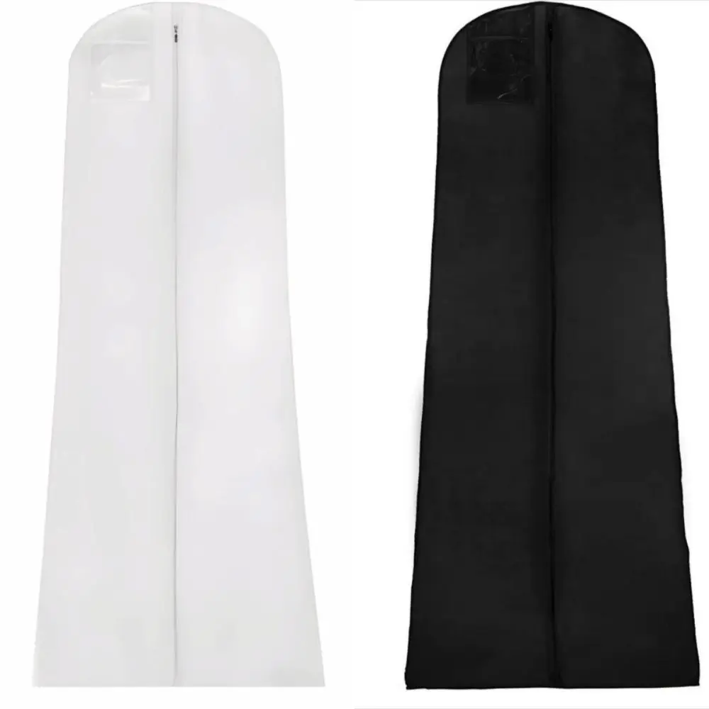 183cm Wedding Dress Garment Bag with Zip Long Waterproof Protective Shield Double-layer Thickened Wedding Dust Cover Coats