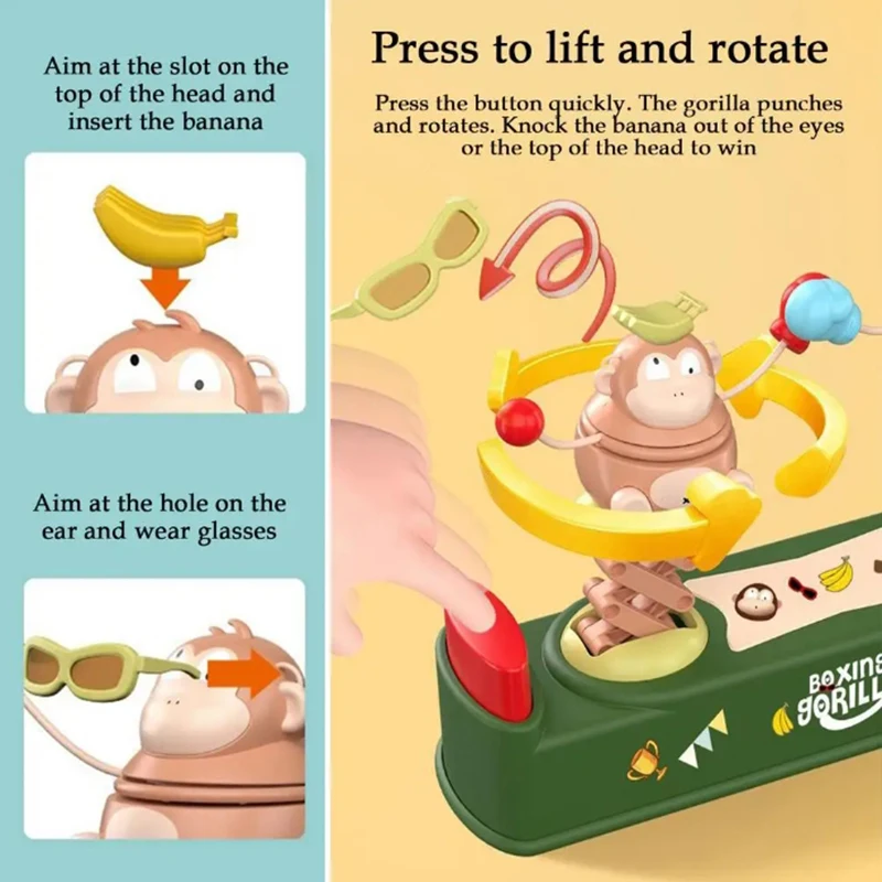 Stanzen Gorilla Brettspiel Puzzle Desktop Boxen Spiel Multiplayer Schlacht Interaktive Party Spiel spielzeug Kinder anti stress Spielzeug