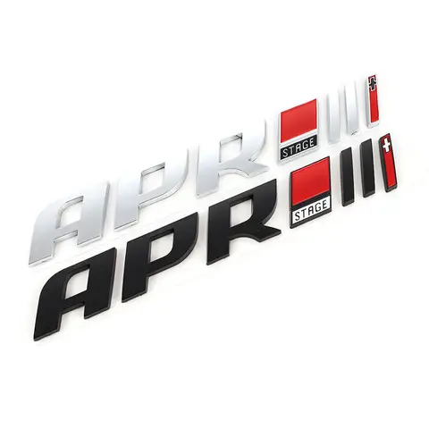 3D APR-logotyp Bilklistermärken Bilmärke Emblem Dekal för APR Stage Logo Audi A4L Q5 S5 Volkswagen Golf R6 7 Scirocco R20 GTI Styling 10 best sales Aprilföreställning - №9