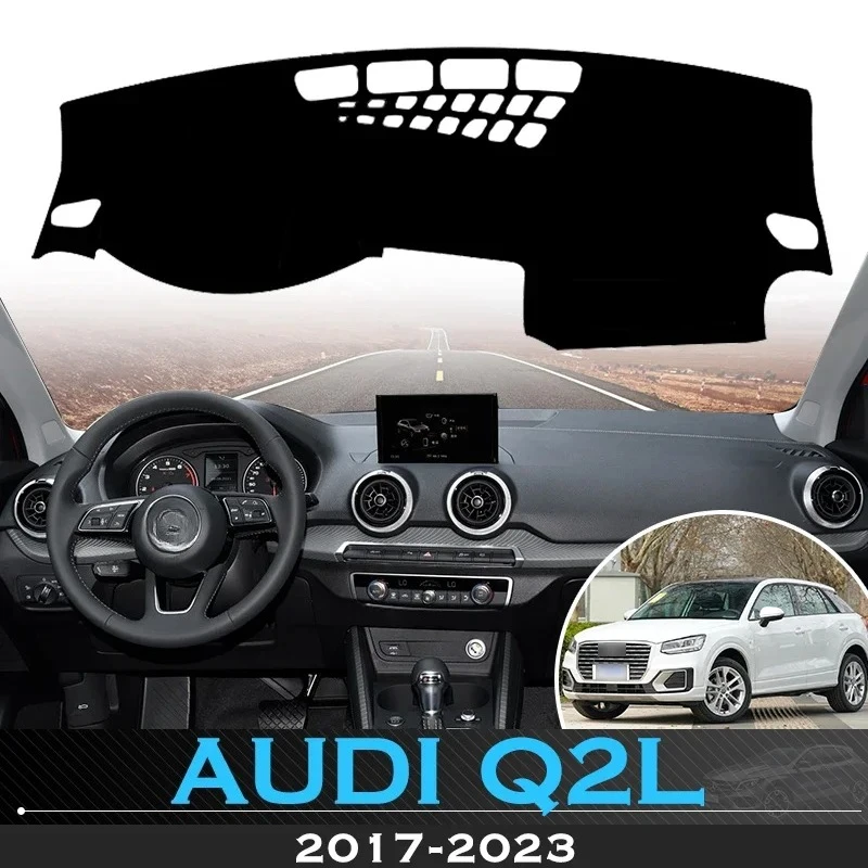 

For Audi Q2 2017-2023 S-line Rug Car Dashboard Mat Avoid Light Pad Instrument Platform Desk Cover Dash Anti-slip 2022 2021 2020