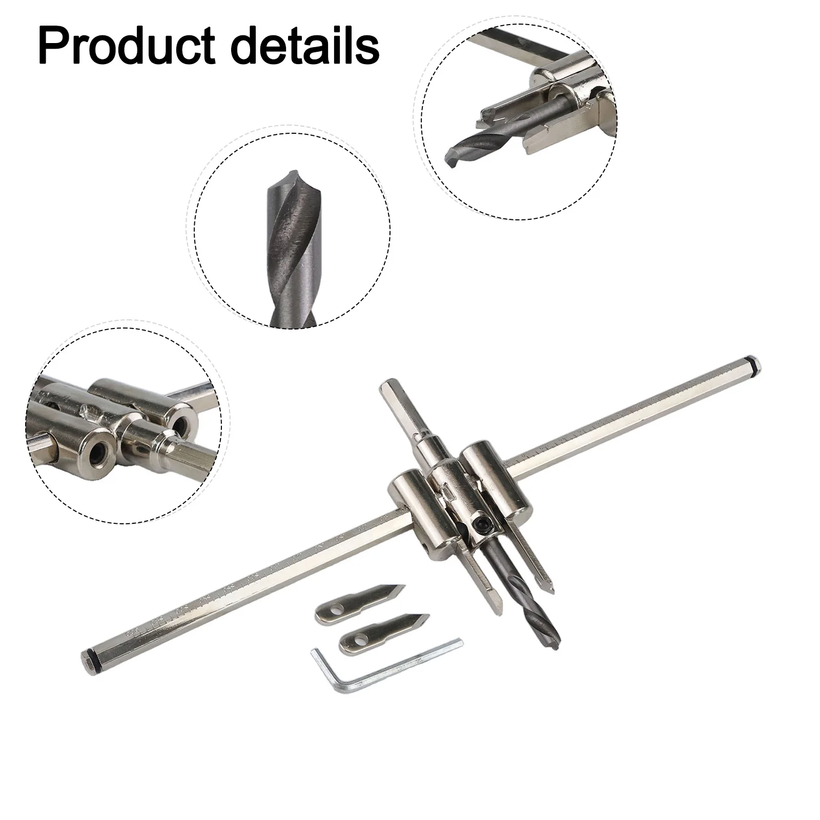 /Adjustable /30-300MM /Hole Saw Kit Alloy Drill Bit Set For Woodworking Plastic Gypsum Board Drywall Power Tool Accessories