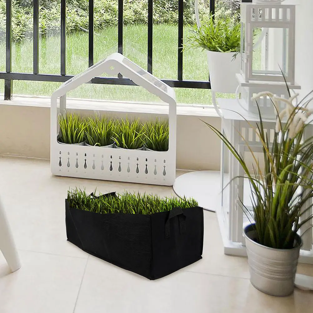 

Набор из 3 нетканых дышащих мешков для выращивания растений с контролем корневой системы, для домашнего и уличного садоводства, для цветов и овощей