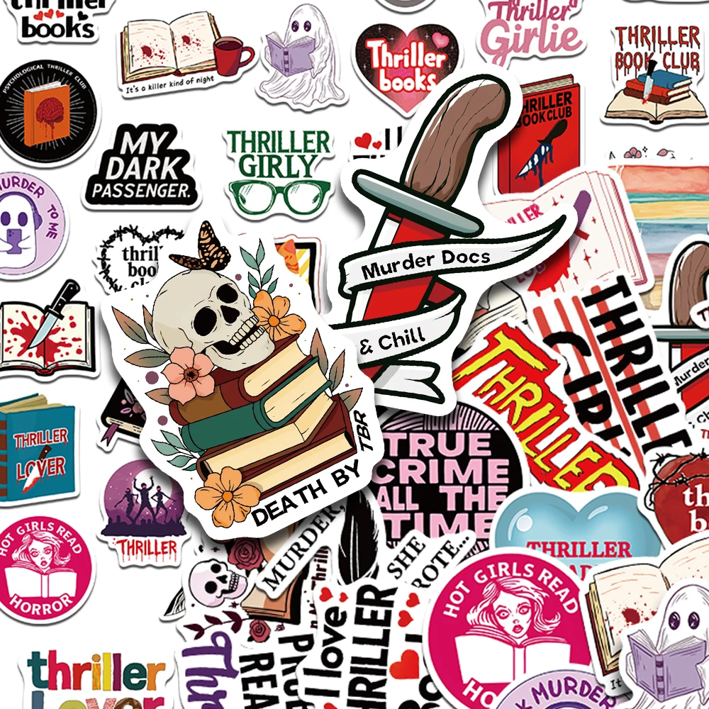 50 قطعة ملصقات كتاب الإثارة الشارات للهاتف المحمول سجل القصاصات سكيت الغيتار DIY الكتابة على الجدران ملصقات الجمالية الهدايا الإبداعية