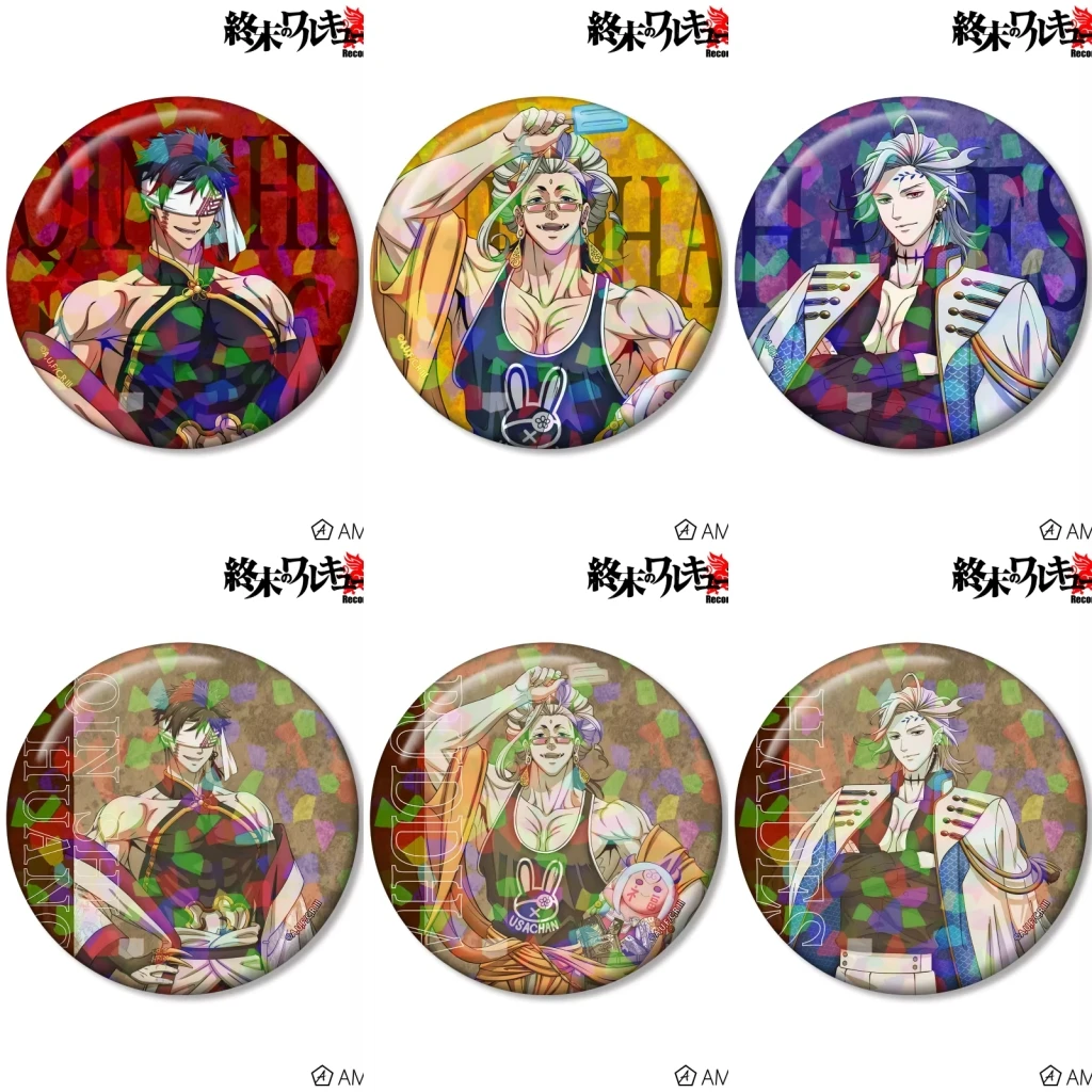 58mm Anime Record of Ragnarok Gel Aphrodite Cosplay COSTUME Badge Pin SPTE Tinplate Brooch﻿ Prop Gilf
