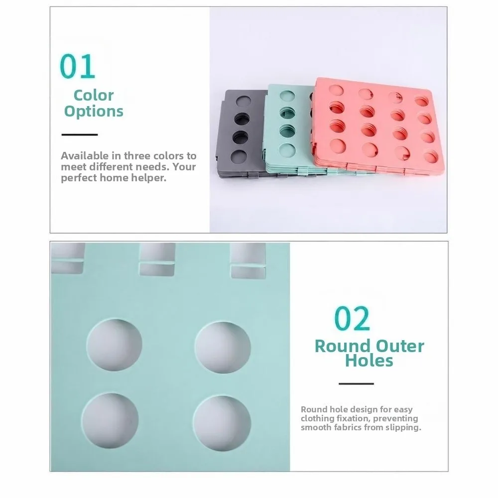 Detacha Lazy Person Shirt Folding Board Practical Quick Fold Plastic Clothes Folder Easy Fast Durable Clothing Organizer Home