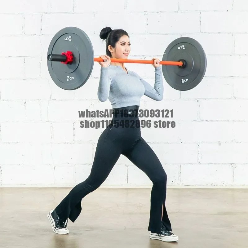 Barbell lever, hip push deadlift, light weight, warm-up barbell 72-inch squat aluminum color rod