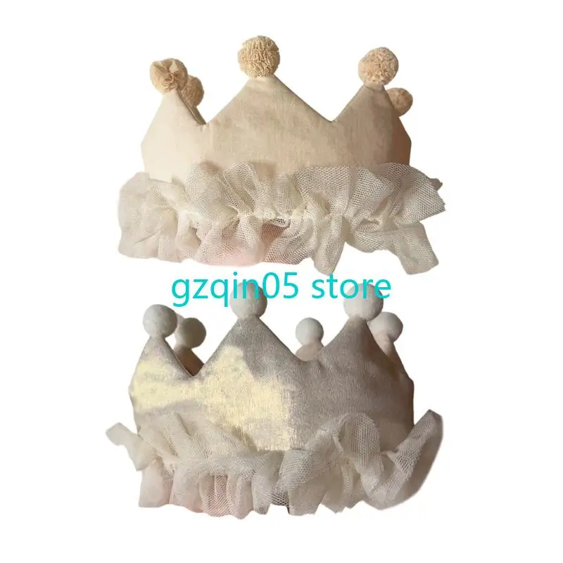 

H055 Нежная детская повязка на голову для фотосессий, реквизит из мягкой ткани, дизайн для девочек, стильная корона для на день