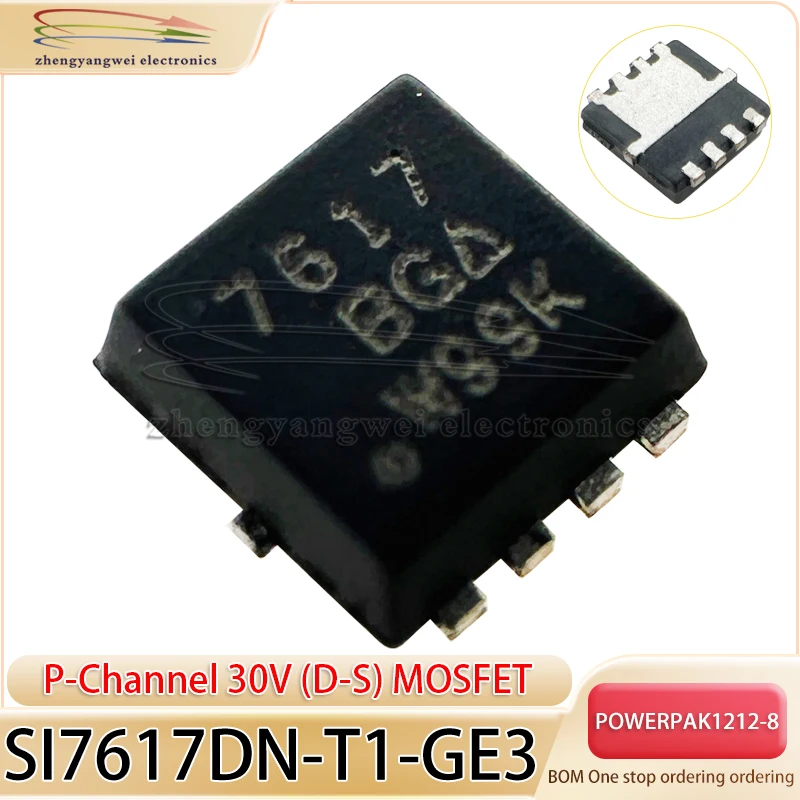 

SI7617DN-T1-GE3 PowerPAK1212-8 7617 5PCS 35A SI7617DN P-Channel 30V (D-S) MOSFET