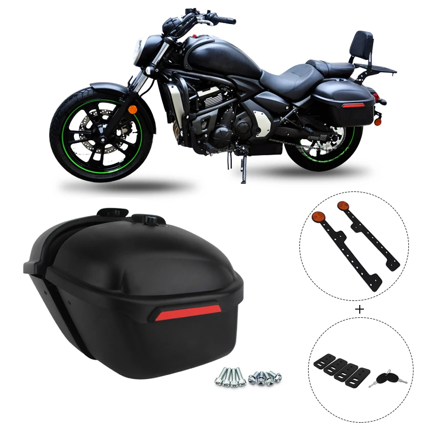 Bags Side Boxs Luggage Tank Hard Case for Suzuki Harley Kawasaki   Universal
