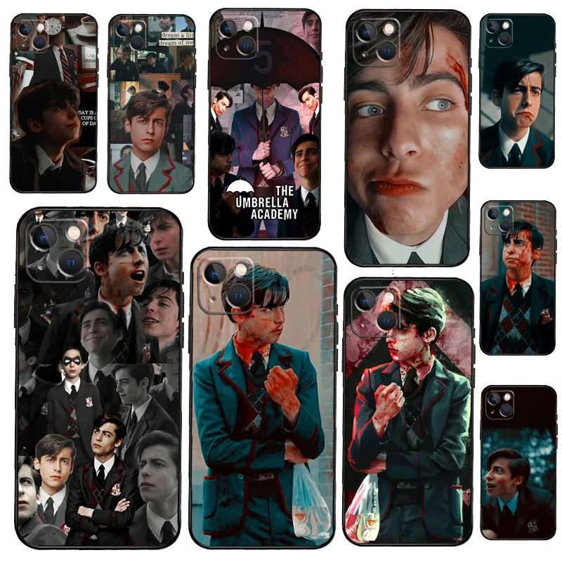 Umbrella Academy Five Aidan Gallagher Phone Case For iPhone 13 12 11 14 15 16 Pro Max Plus XR X XS MAX Soft Back Cover