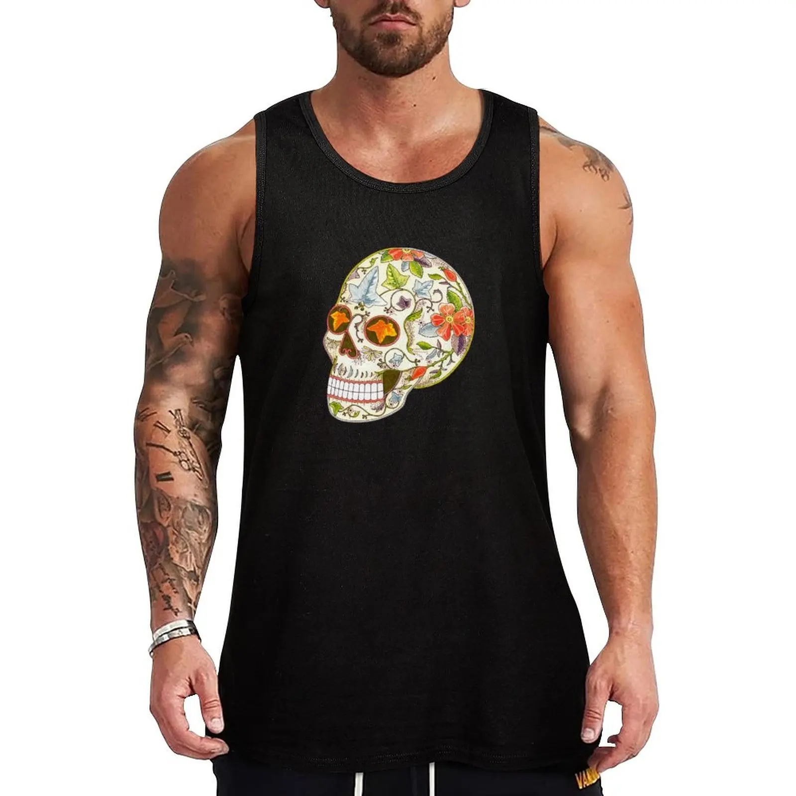 

Ivy Skull Tank Top Construction Tank Top Workwear Sleeveless Wear