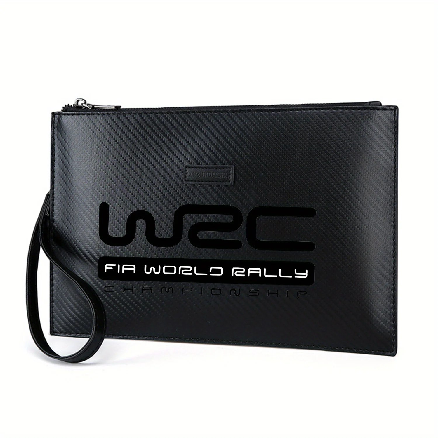 

Элегантная мужская сумка из искусственной кожи с принтом WRC FIA World Rally Championship, модная и практичная для повседневной носки